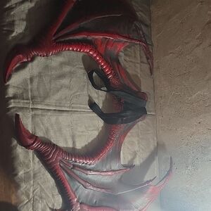 Vibrant Red Dragon Wings for Cosplay